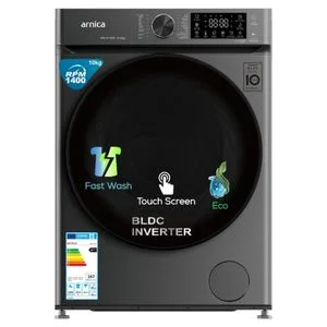 ARNICA WM-A10DS 10KG SILVER WASHING MACHINE INVERTER