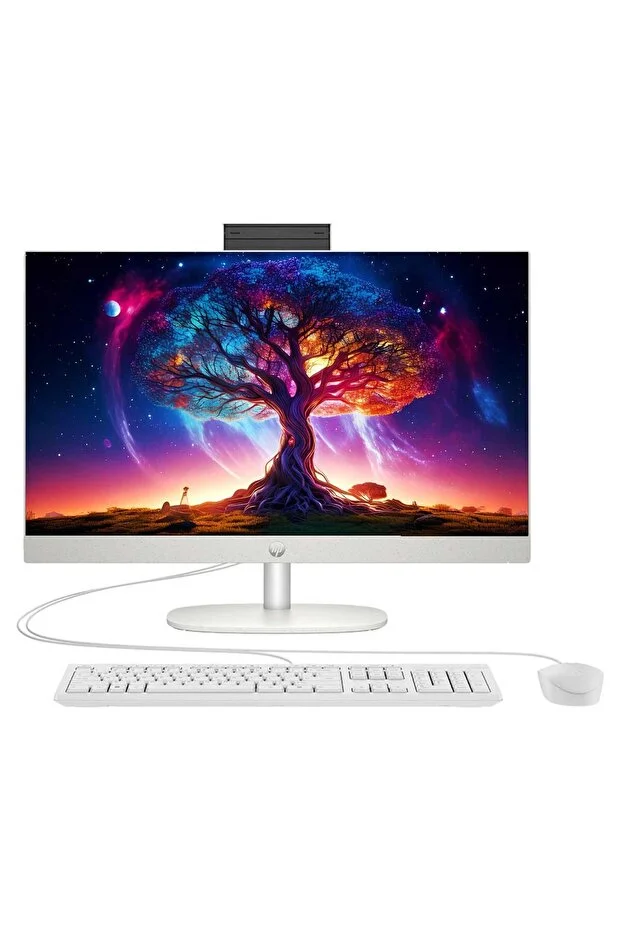 HP ProOne 240 G10 885G6EA i5-1335U 8GB 512GB 23.8 inch - Beyaz, 8GB (1x8GB) DDR4 3200, 512GB M.2 All In One Bilgisayar-Kıbrısbilgisayar