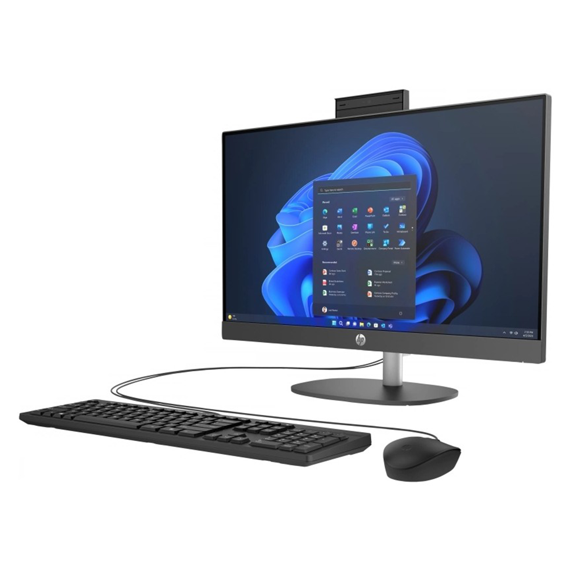 HP ProOne 245 G10 D4VB9ET R5-7520U 16GB 512GB 23.8 inch Al In One Bilgisayar-Kıbrısbilgisayar