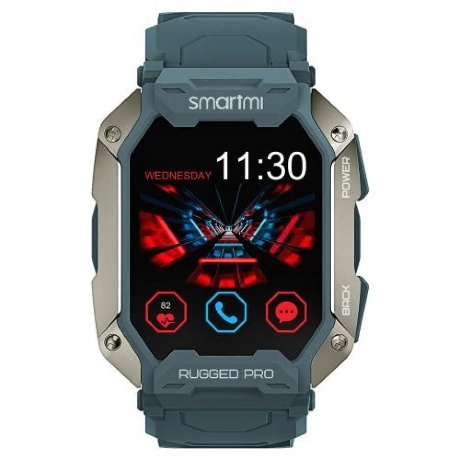 Smartmi Rugged Pro Ultra Dayanıklı Akıllı Saat, Mavi