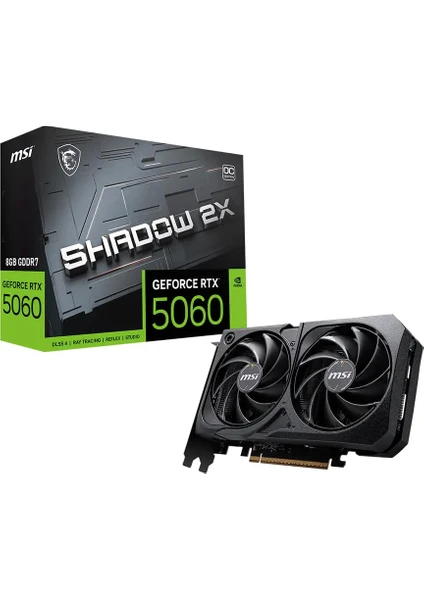 MSI VGA GEFORCE SHADOW 8GB RTX5060 2X OC MAX GDDR7 128B DX12