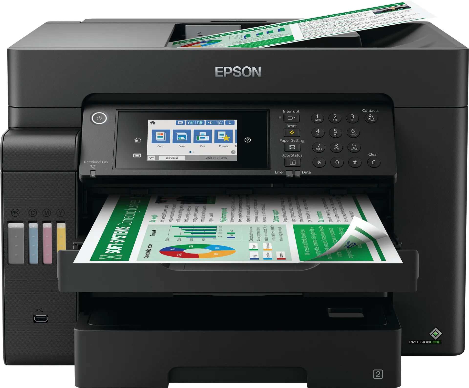 Epson L15150 Renkli Tanklı Fax-Fot-Tar-Yazıcı A325/12syf ,USB, Ethernet, WiFi, Wi-Fi Direct