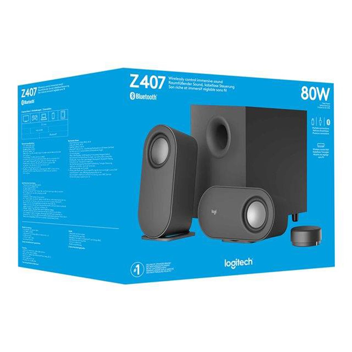 Logitech Z407 2+1 Bluetooth Hoparlör USB 980-001348-Kıbrıssessistemi - 8