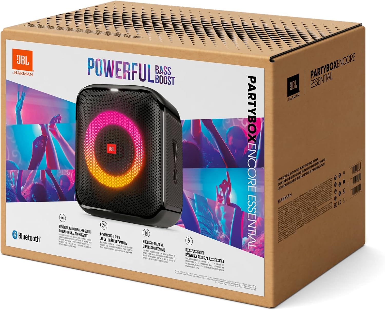 JBL PartyBox Encore Essential Bluetooth Hoparlör100 W, Siyah - 2