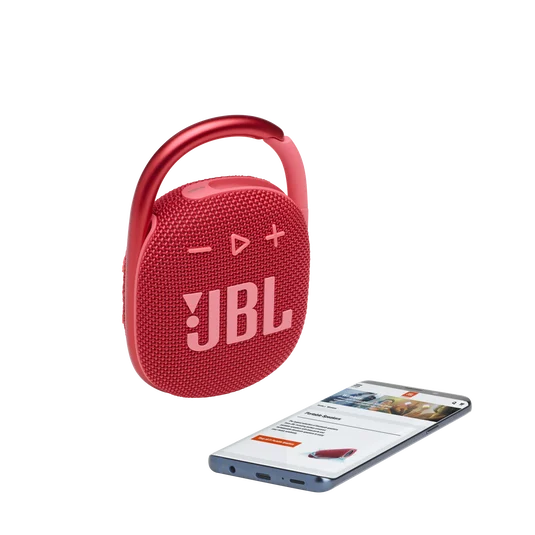 JBL Clip 4 Su Geçirmez Taşınabilir Bluetooth Hoparlör, Kırmızı - 4