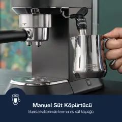 DeLonghi Dedica Style EC685.BK Manuel Espresso Makinesi - 2