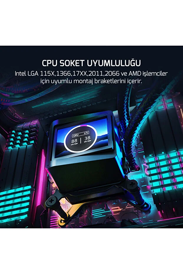 GAMEPOWER SKADI ELITE 240 ARGB SIVI SOGUTMA 240MM - 4