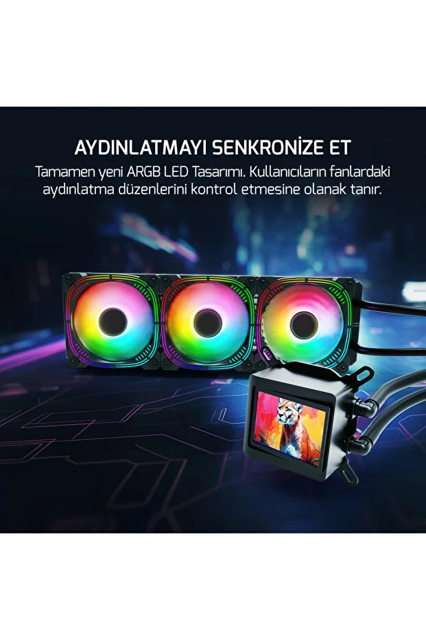 GAMEPOWER SKADI ELITE 240 ARGB SIVI SOGUTMA 240MM - 2