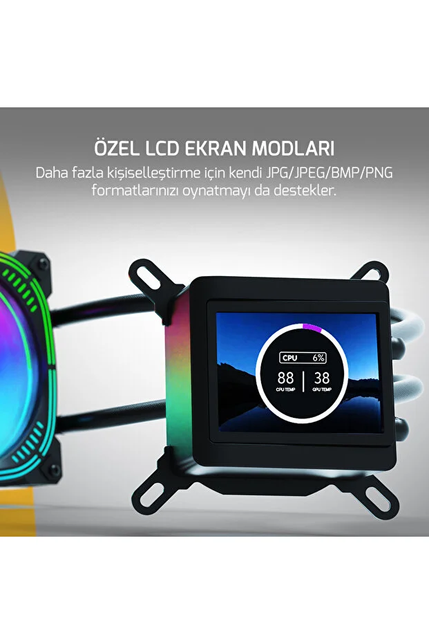 GAMEPOWER SKADI ELITE 240 ARGB SIVI SOGUTMA 240MM - 3
