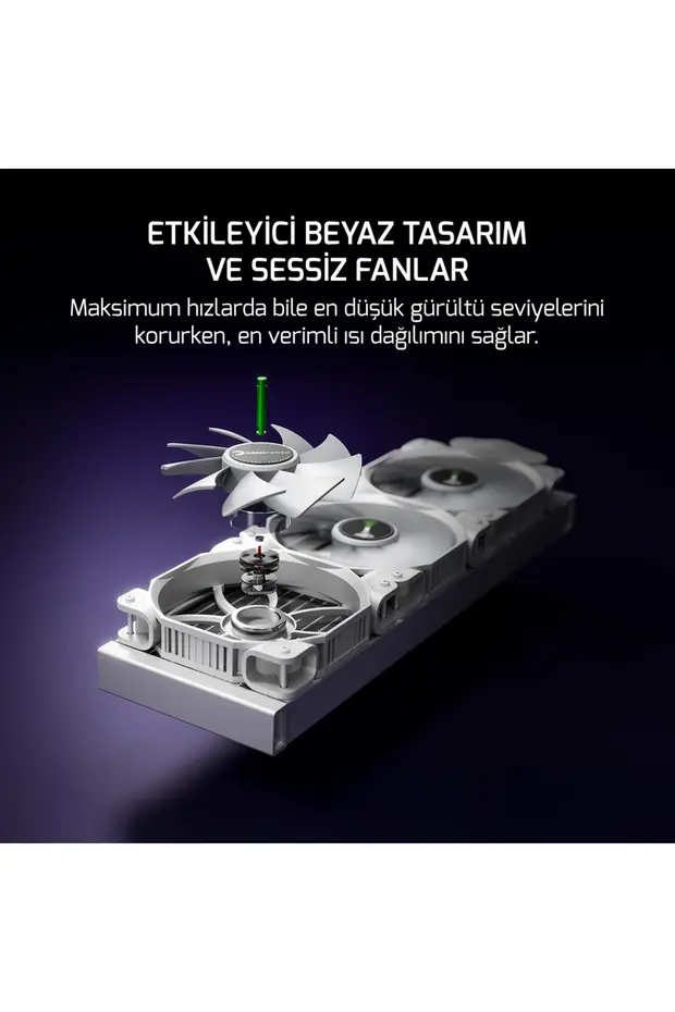 GAMEPOWER BEYAZ SKADI 240 SQUARE ARGB (RGB HORTUM) - 5