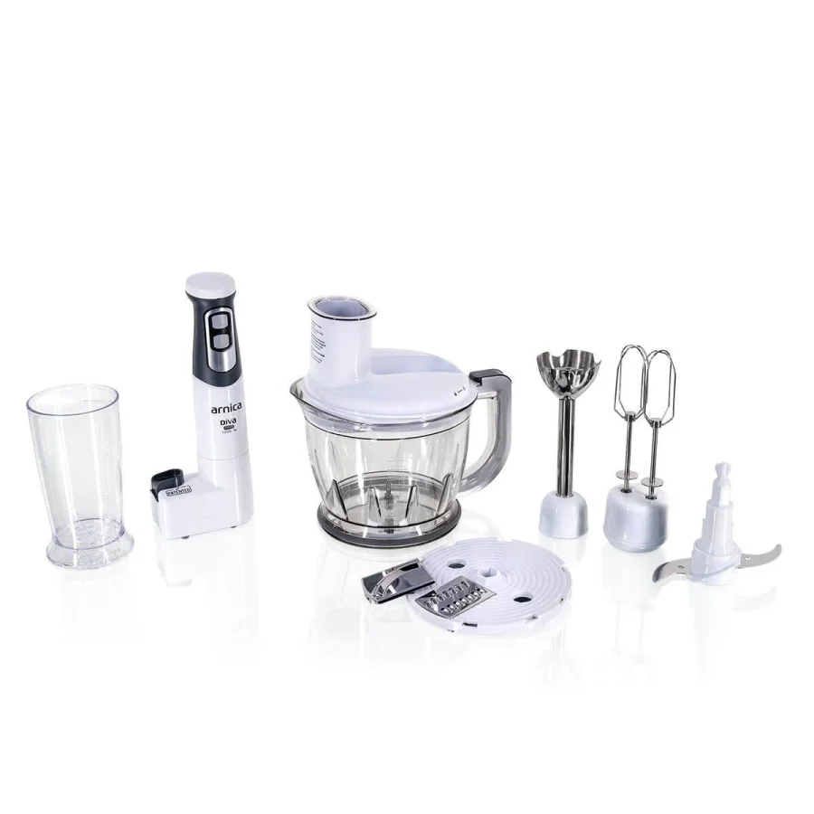 Arnica Diva Pro Beyaz Doğrayıcı Blender Seti - 9