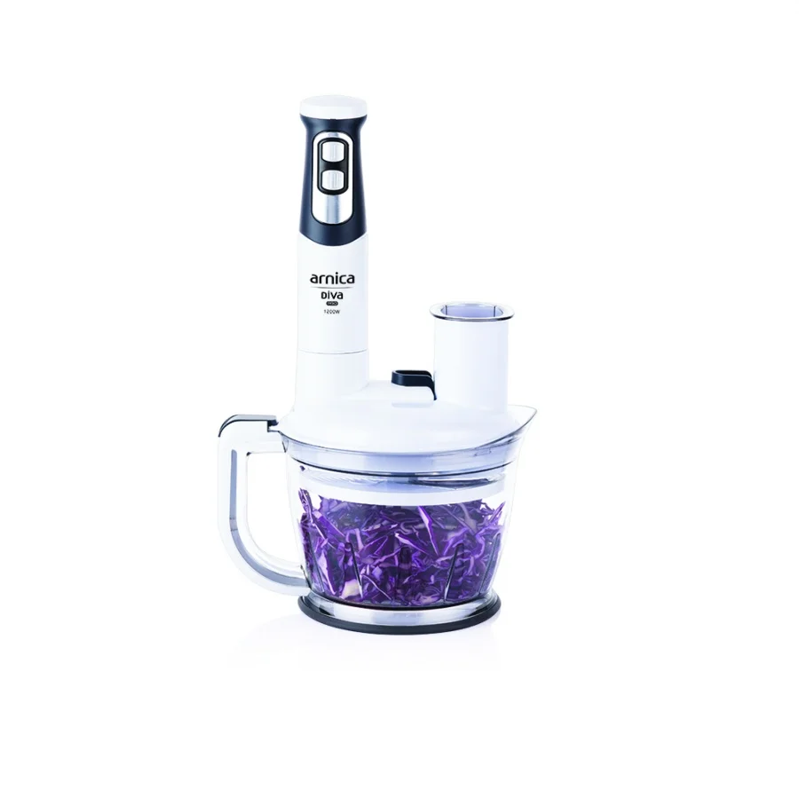 Arnica Diva Pro Beyaz Doğrayıcı Blender Seti - 6