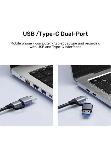 Unitek 4K Video Capture Card HDMI To USB-C/A (V1167A) - 3