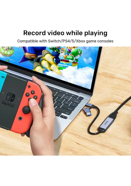 Unitek 4K Video Capture Card HDMI To USB-C/A (V1167A) - 4