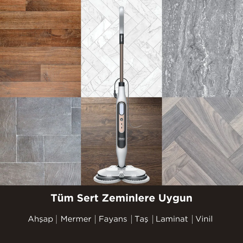 Shark Steam & Scrub Blaster Buhar Atımı Özellikli Otomatik Buharlı Paspas - 2