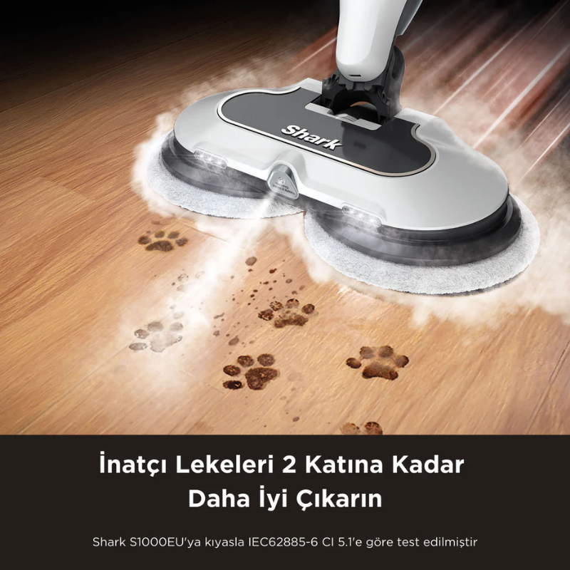 Shark Steam & Scrub Blaster Buhar Atımı Özellikli Otomatik Buharlı Paspas - 5
