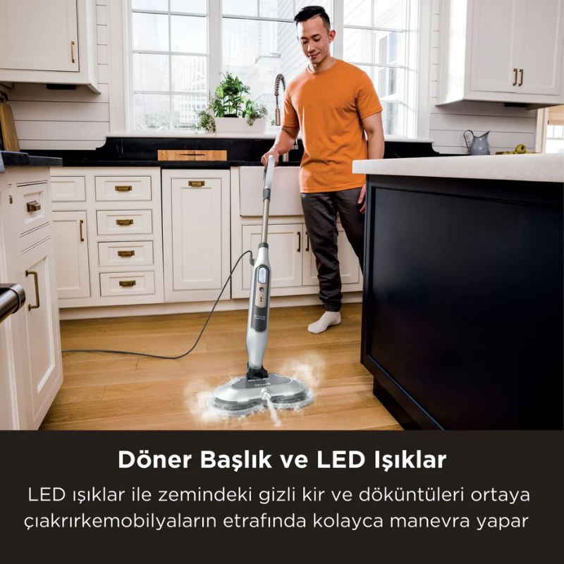 Shark Steam & Scrub Blaster Buhar Atımı Özellikli Otomatik Buharlı Paspas - 6
